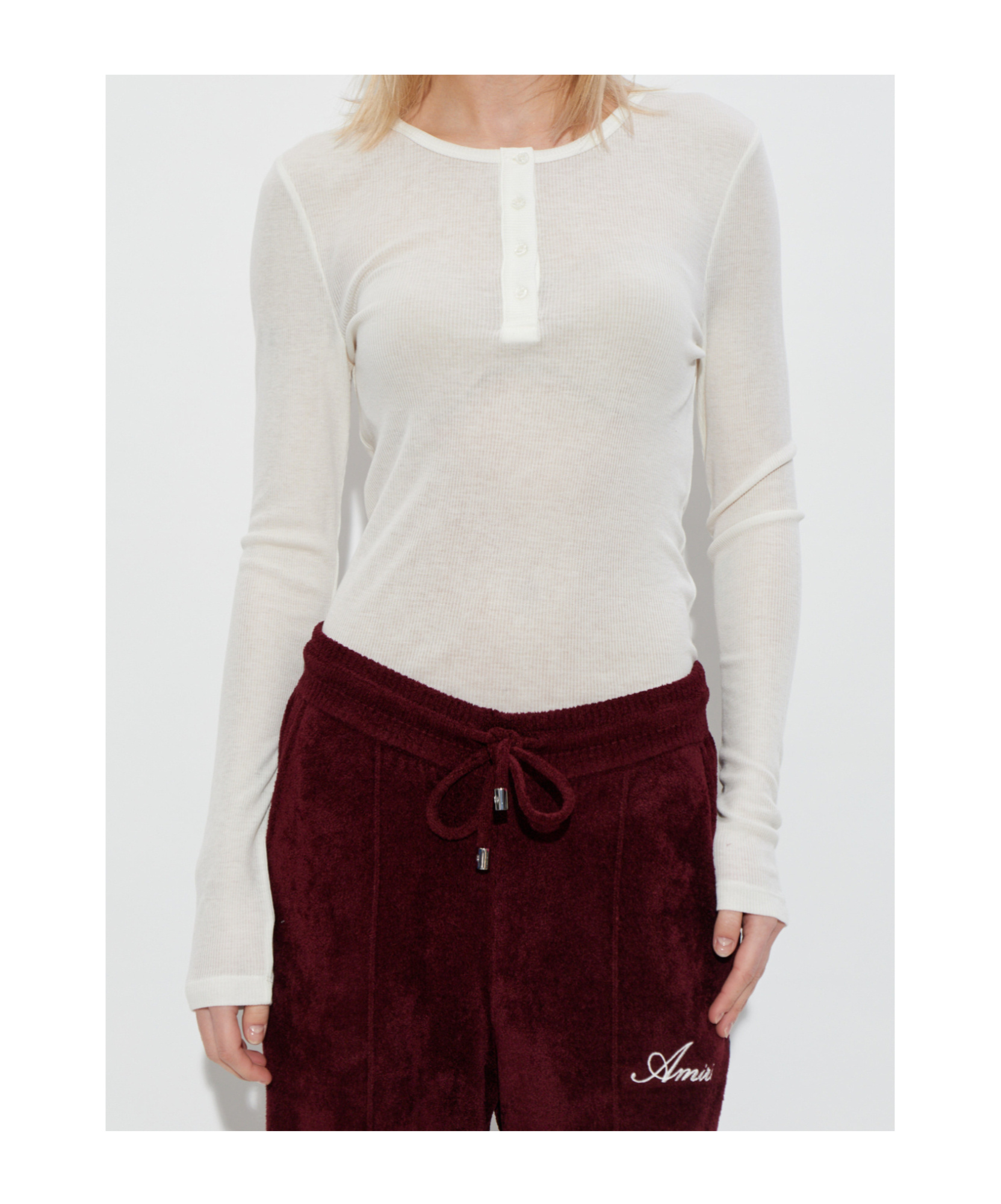 Samsoe & Samsoe Button-detail Top In White
