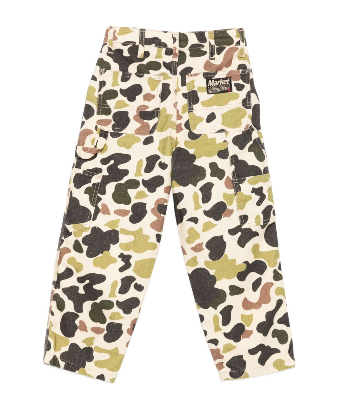 Market Camouflage Print Trousers In Multi