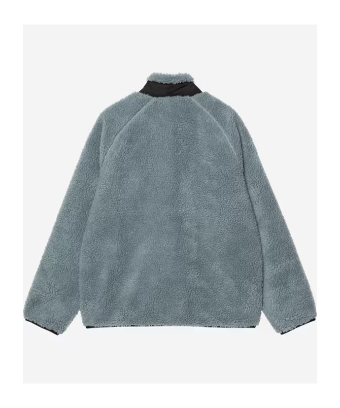 Carhartt Fleece Jacket With High Collar And Pockets In Green