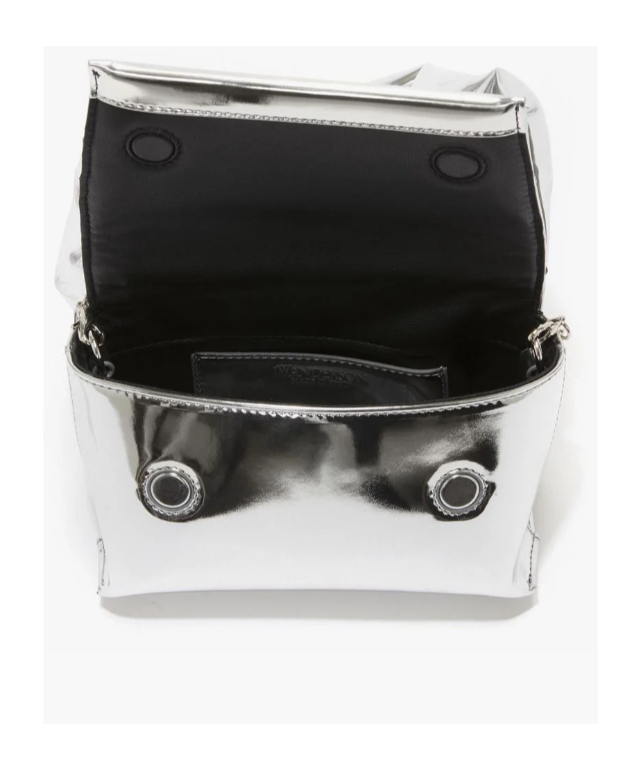 Shop Jw Anderson Small Twister Crossbody Bag In Gray