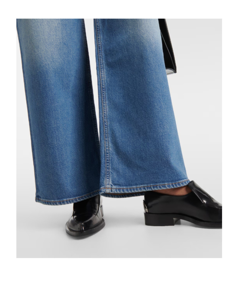 Citizen Of Humanity Loli Mid-rise Wide-leg Jeans In Blue