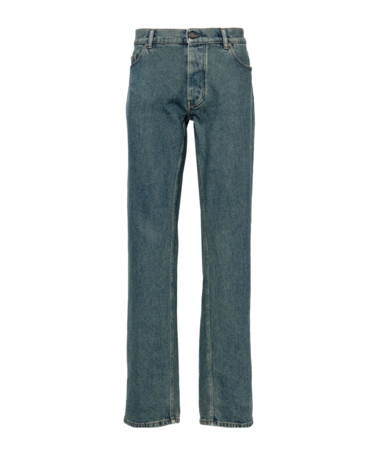 Lardini Straight Jeans In Green