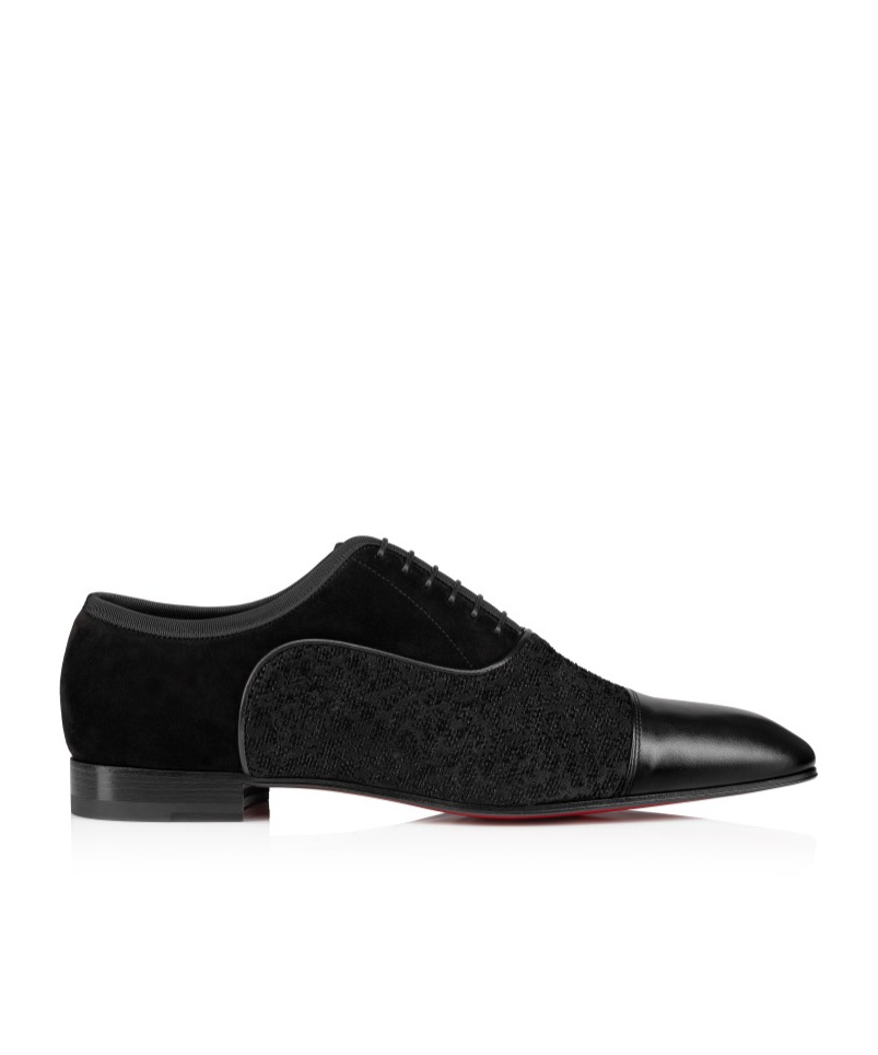 CHRISTIAN LOUBOUTIN ROUND HEAD LACING BUSINESS CASUAL SHOES