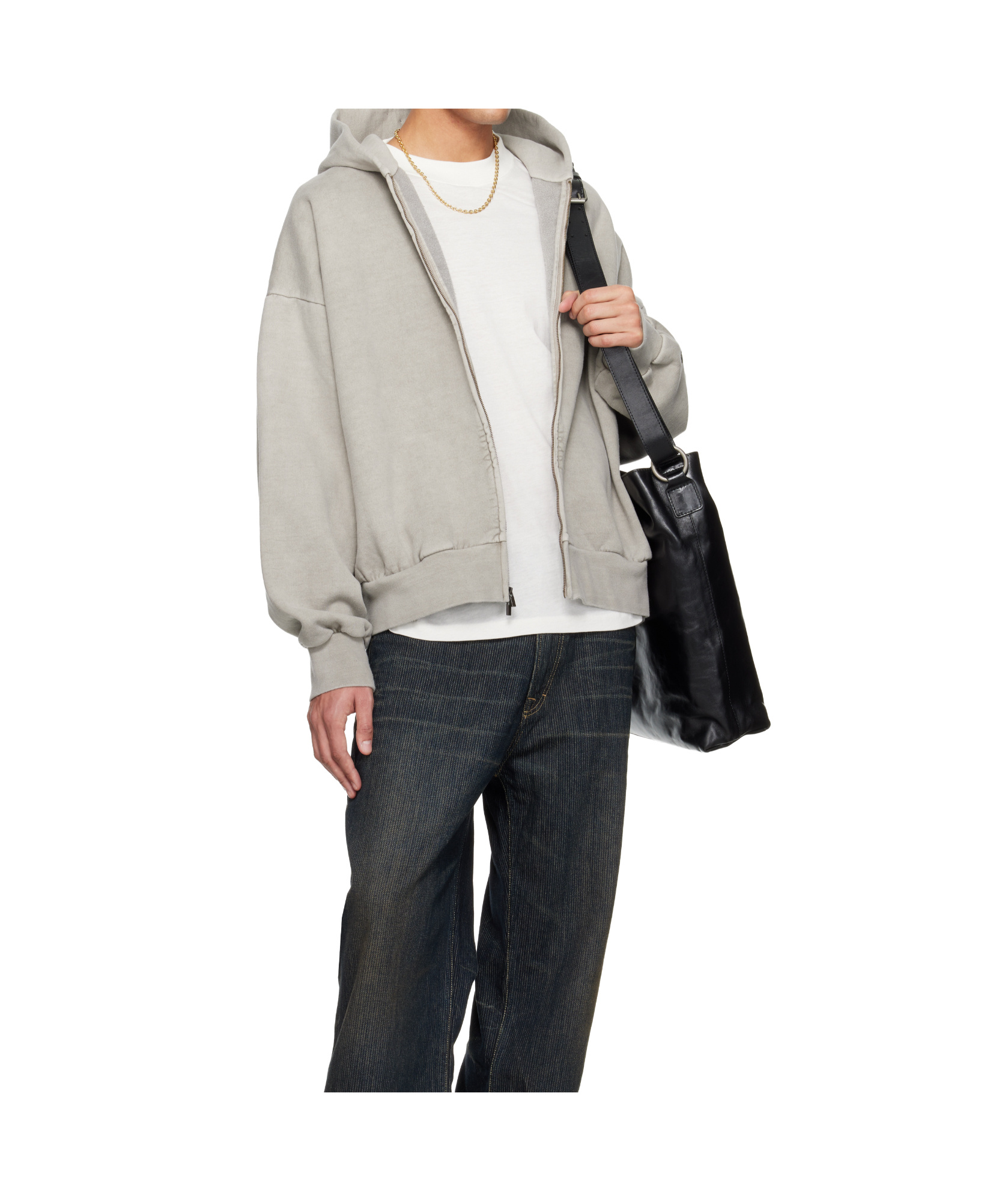 Essentials Holiday Embroidered Classic Full Zip Hoodie In Neutral