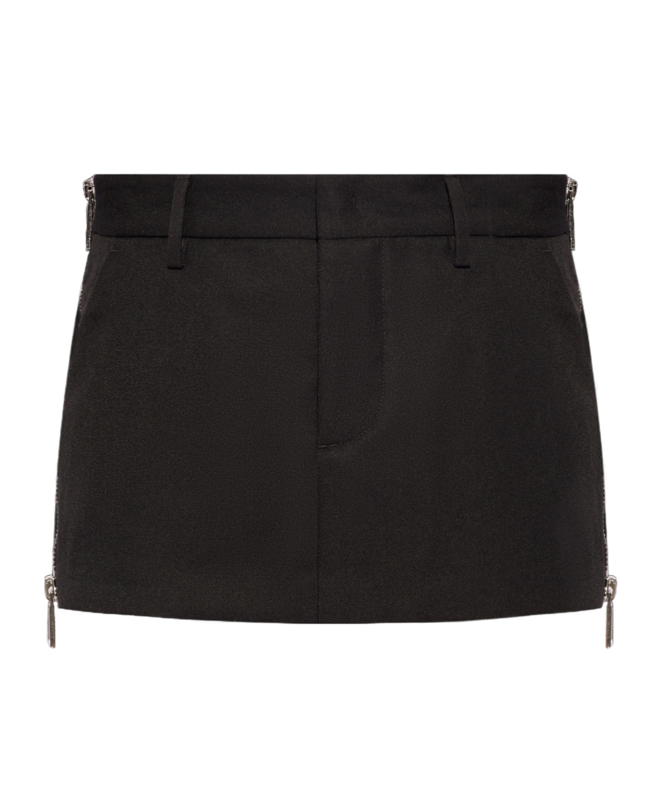 Dsquared2 Side-zip Mini Skirt In Black