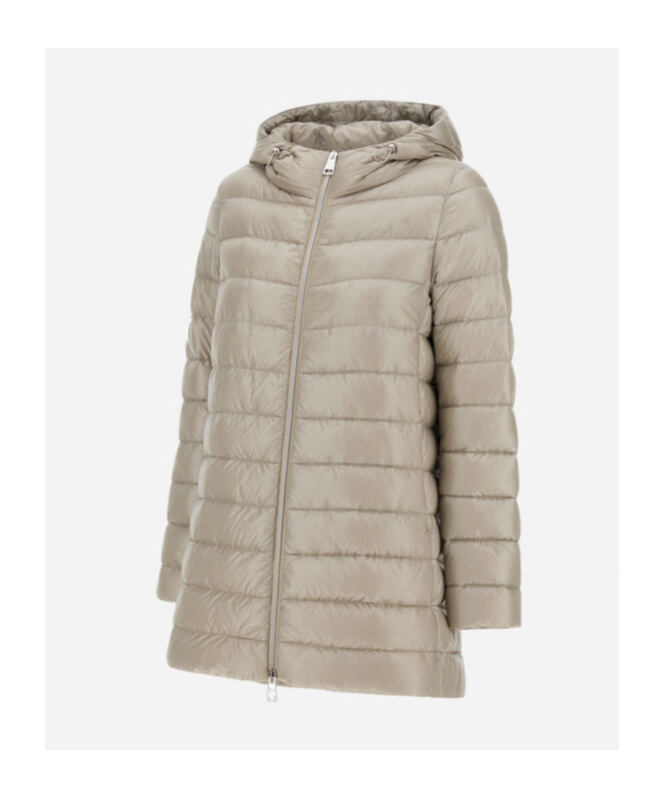 Herno Resort A-shape Jacket In Nylon Ultralight In Nude