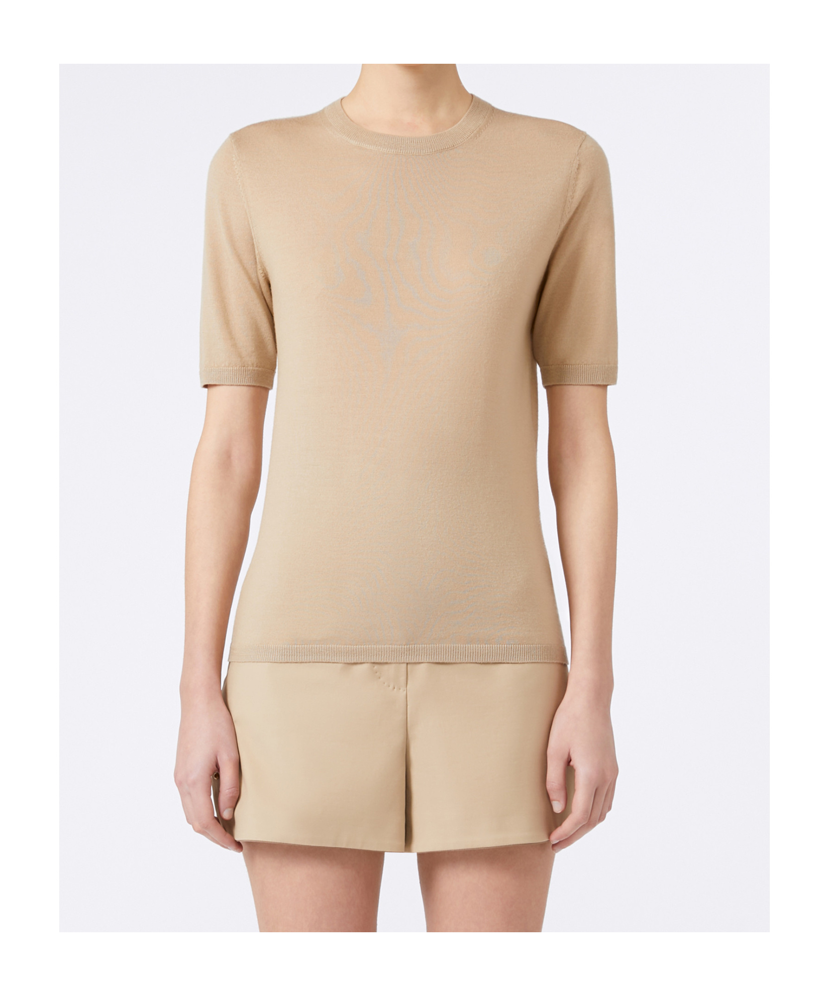 Max Mara Basic Wool Sweater In Brown