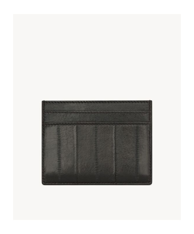 Saint Laurent Logo Card Holder In Black