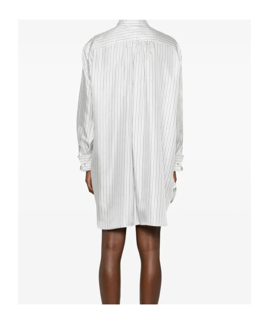 Max Mara Monviso Silk Mini Dress In White