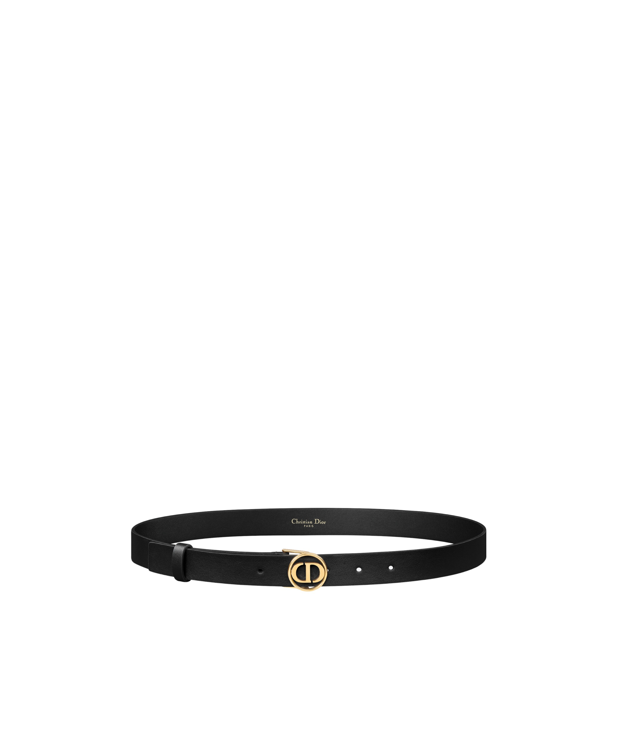 Dior 30 Montaigne Circled Belt In Black