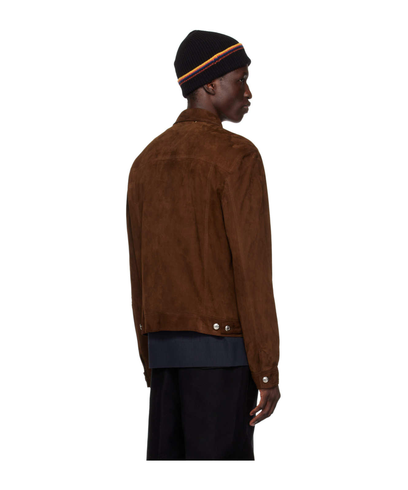 PAUL SMITH LONG-SLEEVED SUEDE JACKET