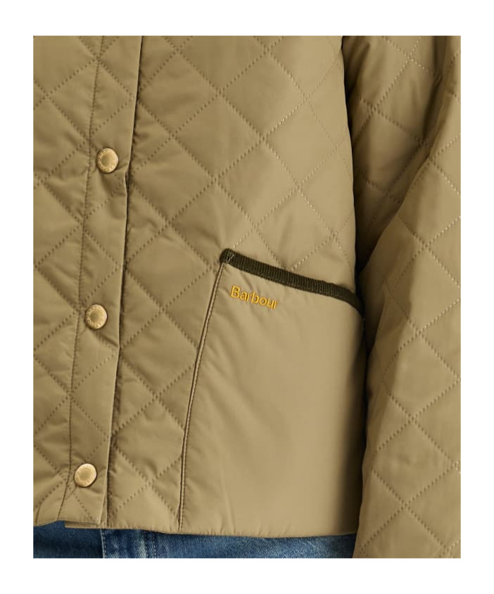 Barbour Quilted Casual Jacket In Green