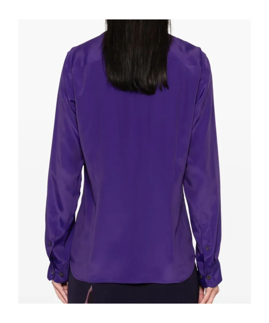 Shop Dries Van Noten Long Sleeve Shirt In Purple