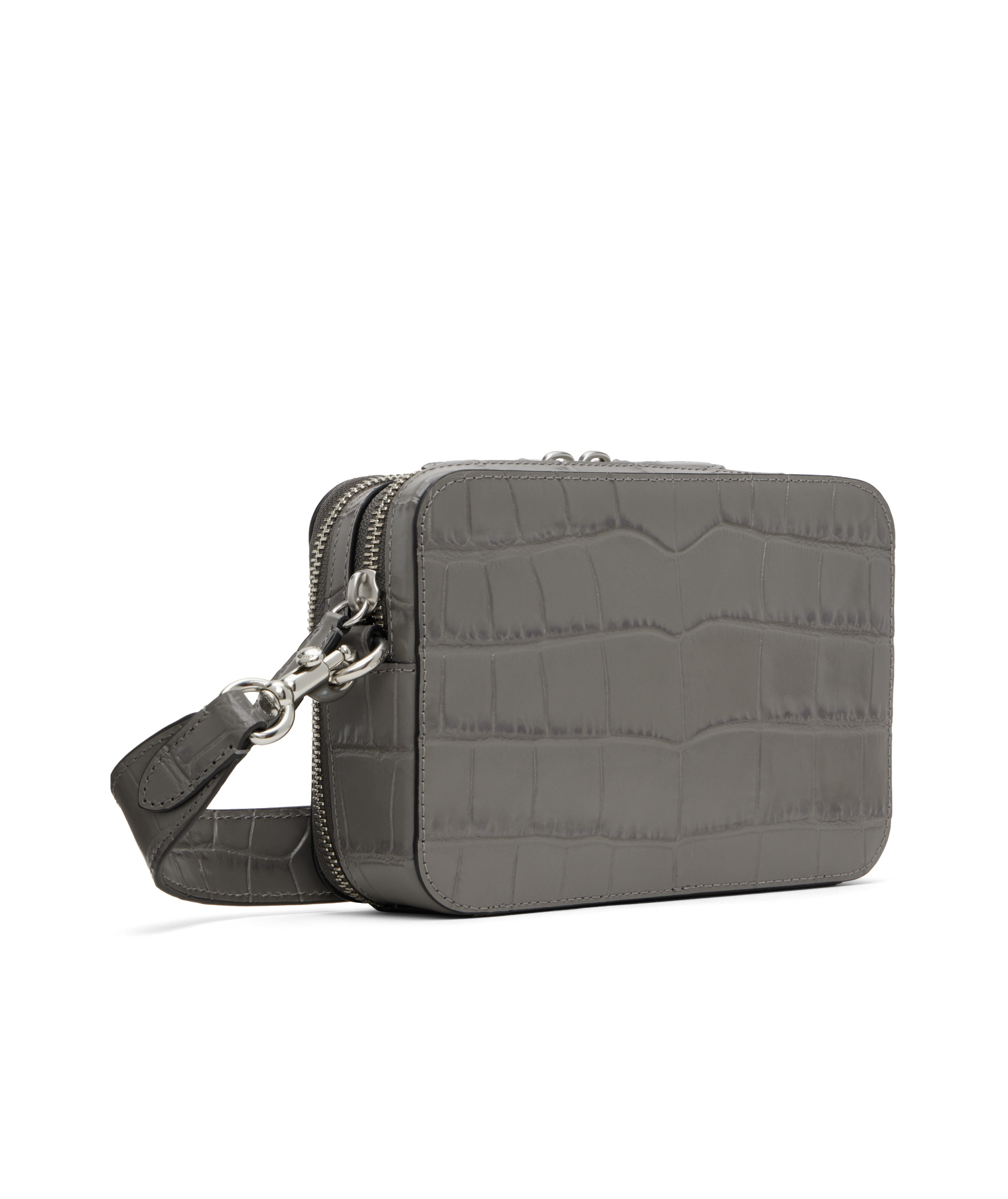 Shop Coach Gray Charter Crossbody 19 Bag In Charcoal