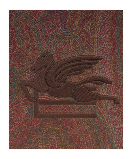 Etro Brown  Red Clutch Bags In Red