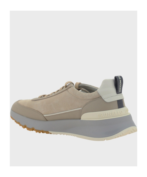 Brunello Cucinelli Leather Sneakers In Nude