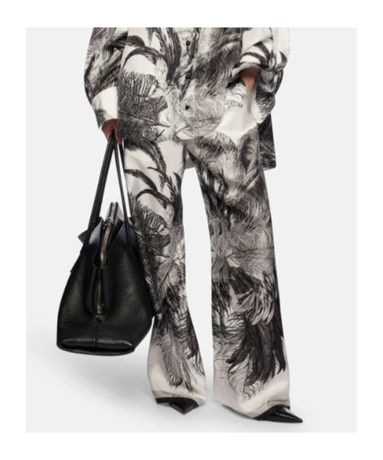 Attico The Pattern-printed Trousers In Gray