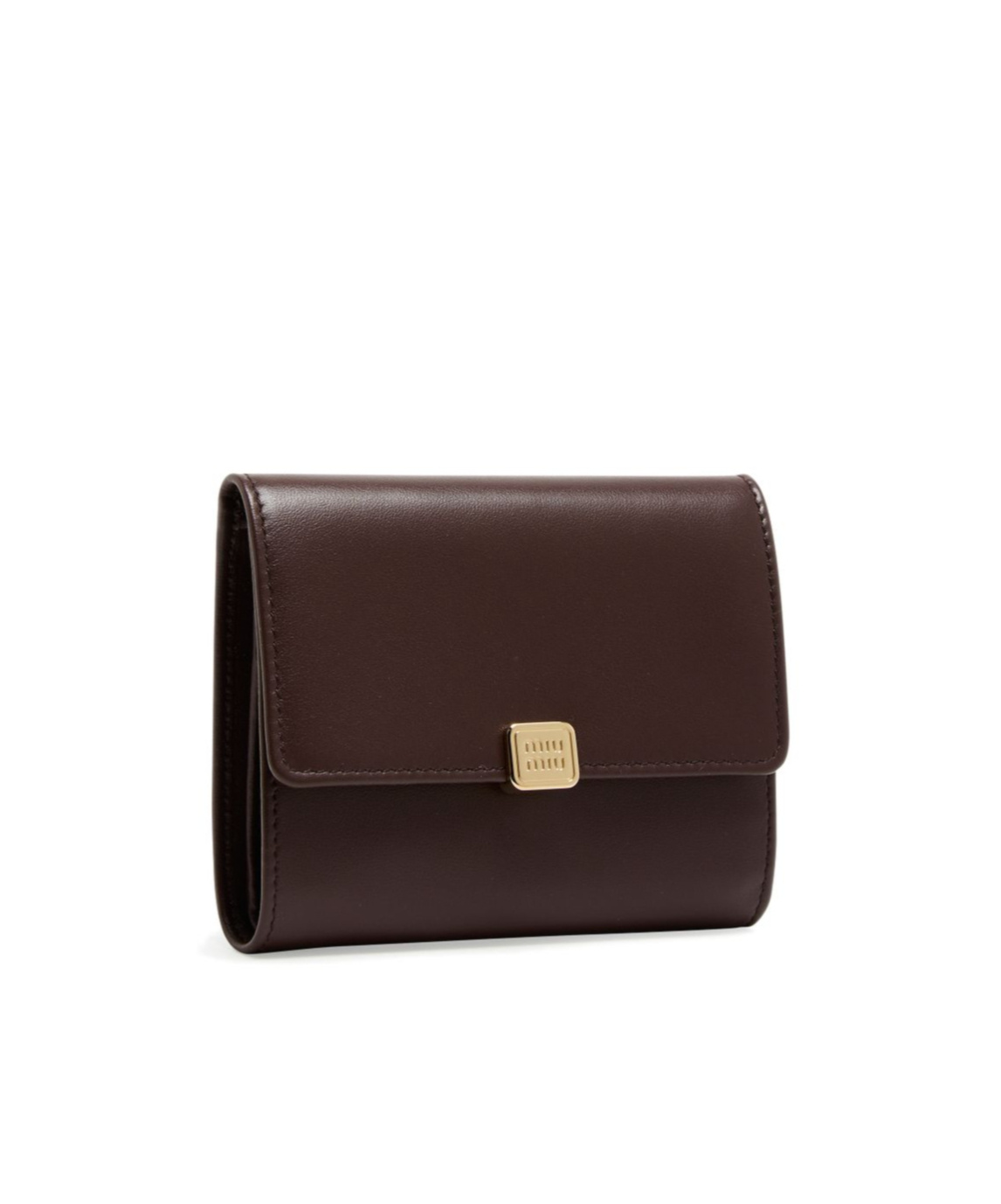 Miu Miu Logo Wallet In Black
