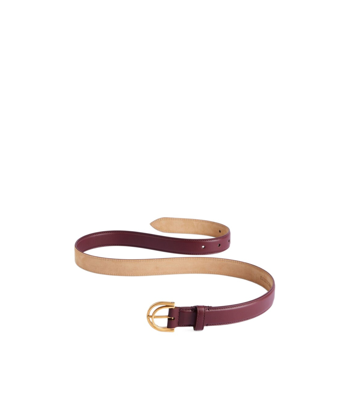 Balenciaga Women's Rodeo Belt In Dark Burgundy In Dark Burgundy