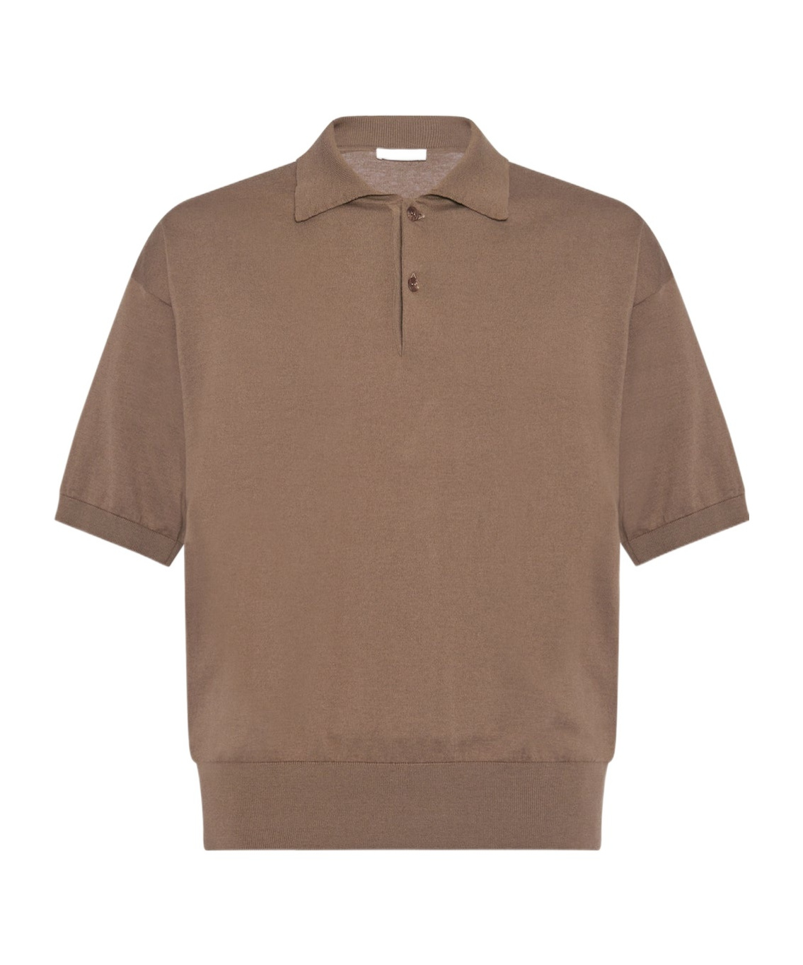 The Row Short-sleeved Polo Shirt In Brown