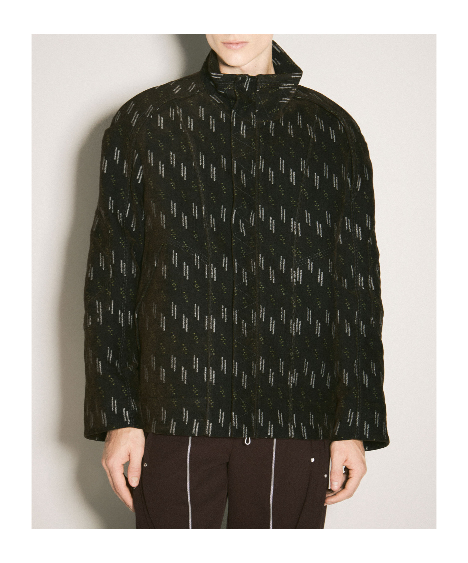 Kiko Kostadinov High Collar Casual Jacket In Black