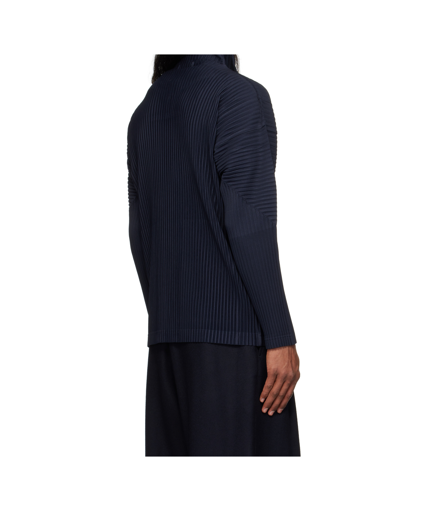 Shop Issey Miyake Pleated Shirt Jacket