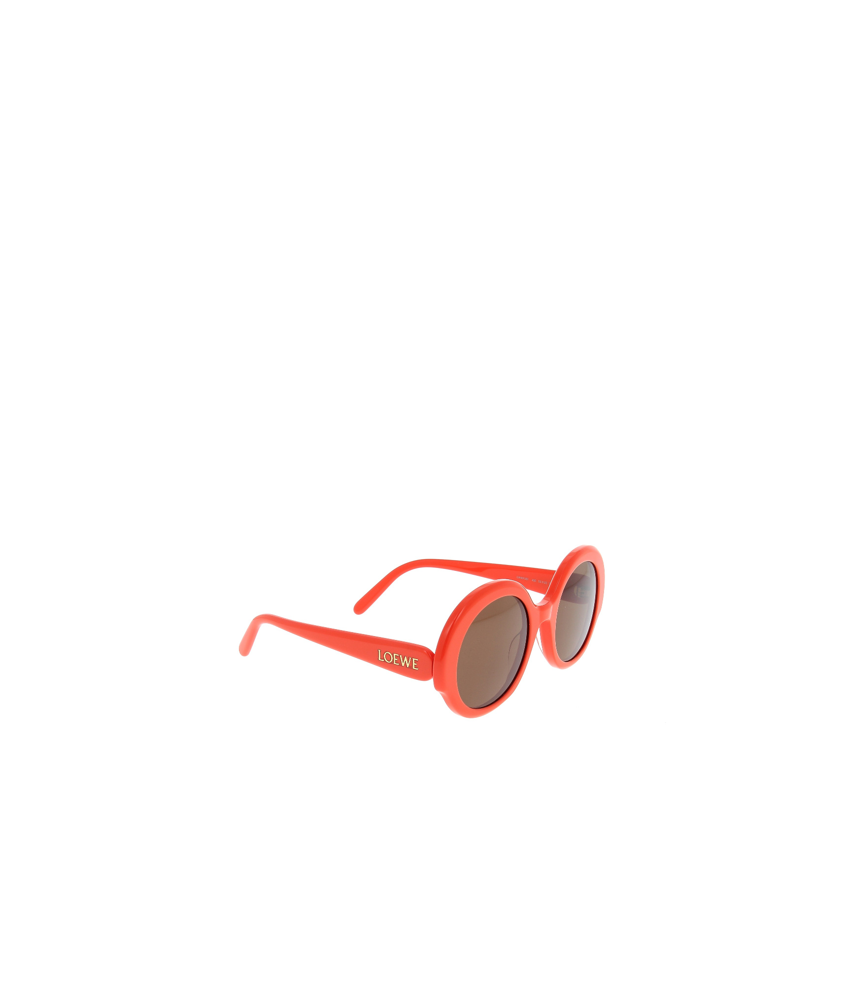 Loewe Thin 52mm Round Sunglasses In Brown
