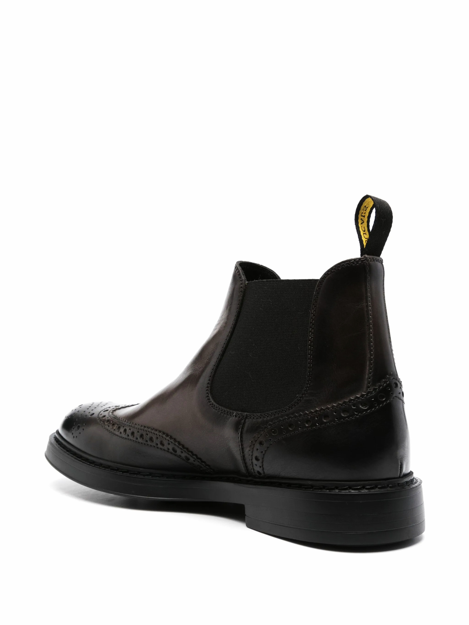 Doucal's Perforated-detail Chelsea Boots In Black