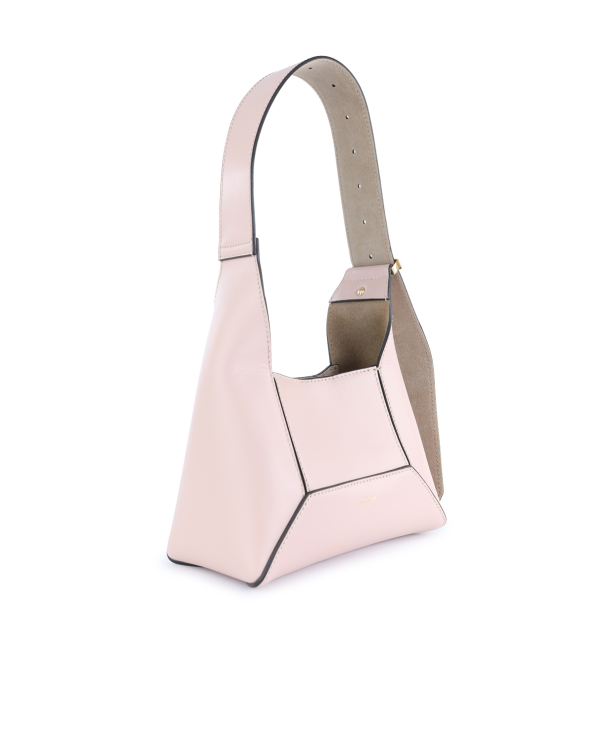 Jimmy Choo Beige Leather Shoulder Bag In Pink