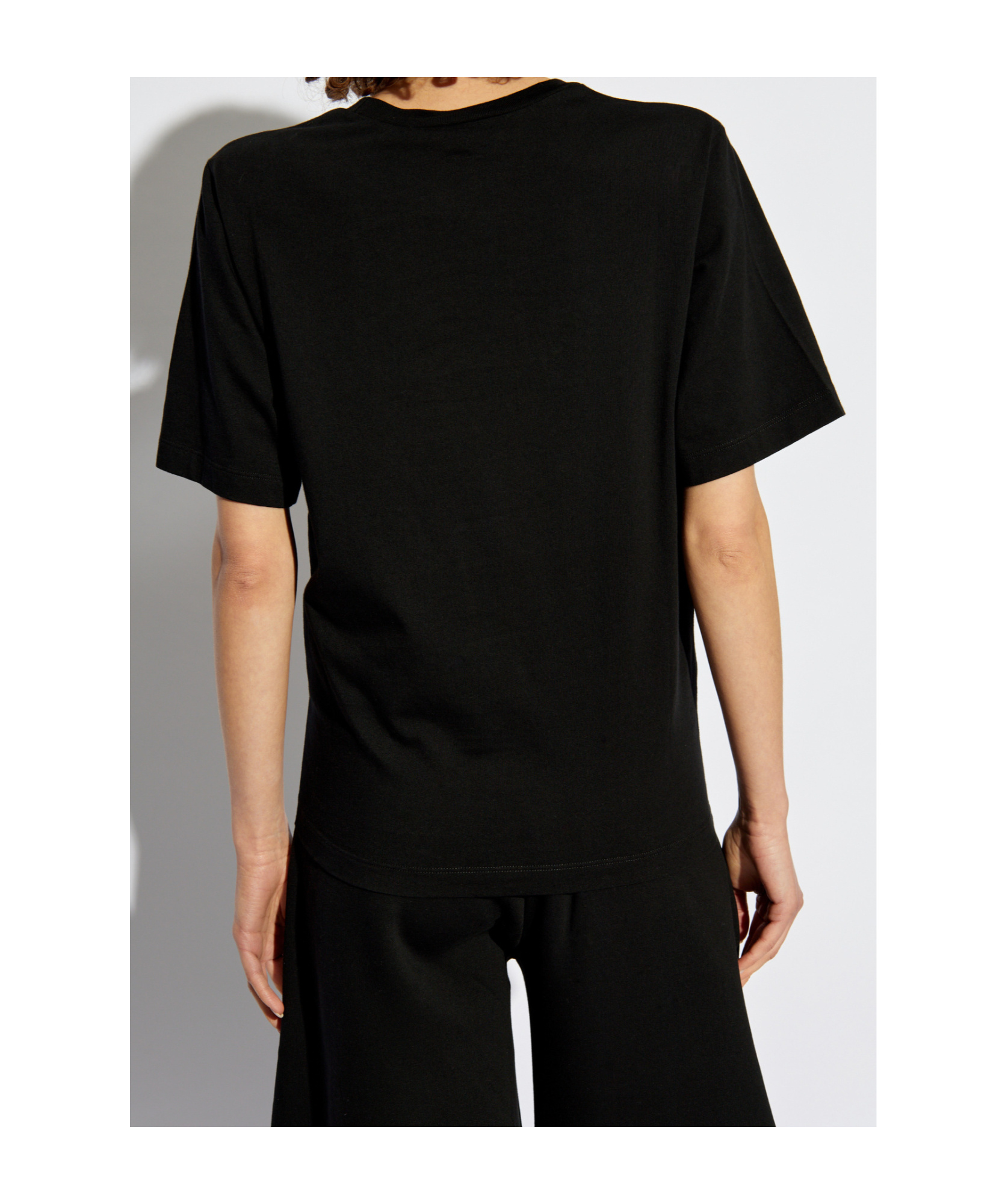 Dsquared2 Rhinestone-logo Cotton T-shirt In Black