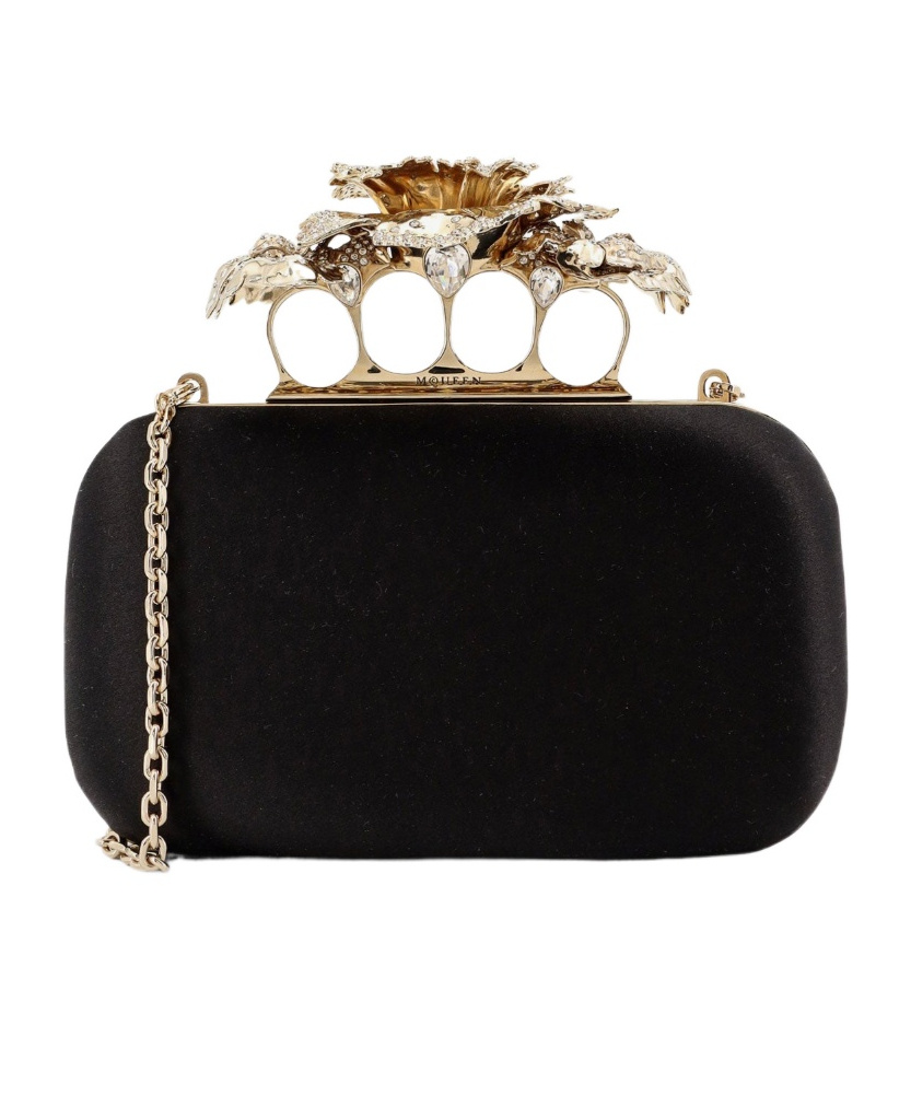 Alexander Mcqueen Chain Shoulder Bag In Black