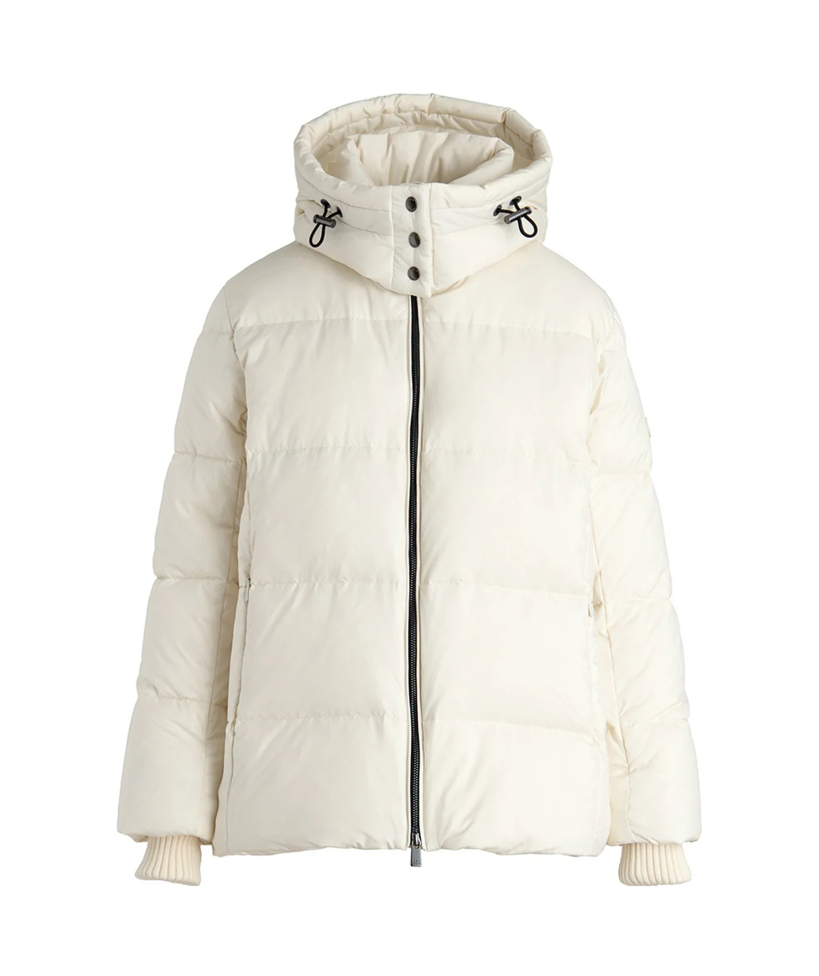 Tatras Cozy Quilted Hooded Coat Drawstring In White