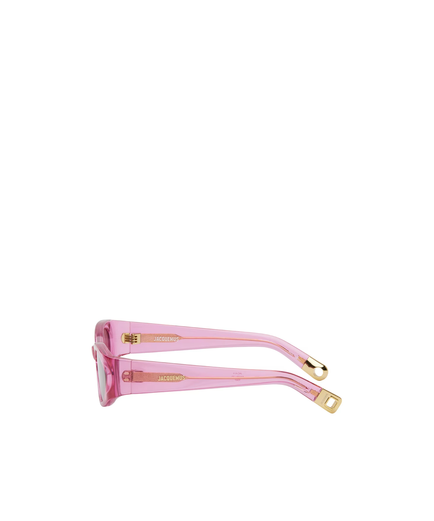 Jacquemus Oval Frame Sunglasses In Pink