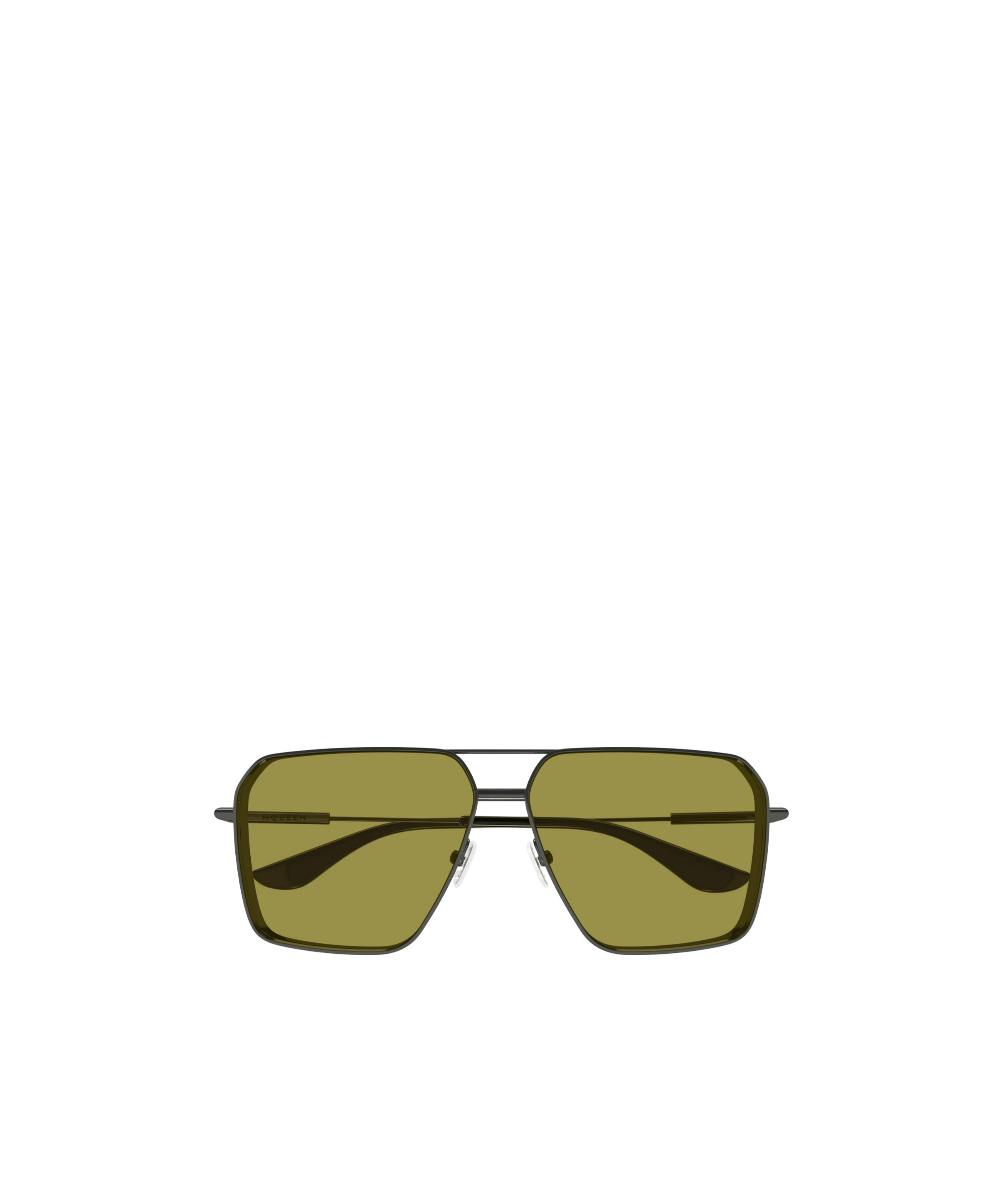 Alexander Mcqueen Eyewear Pilot Frame Sunglasses In Bronze