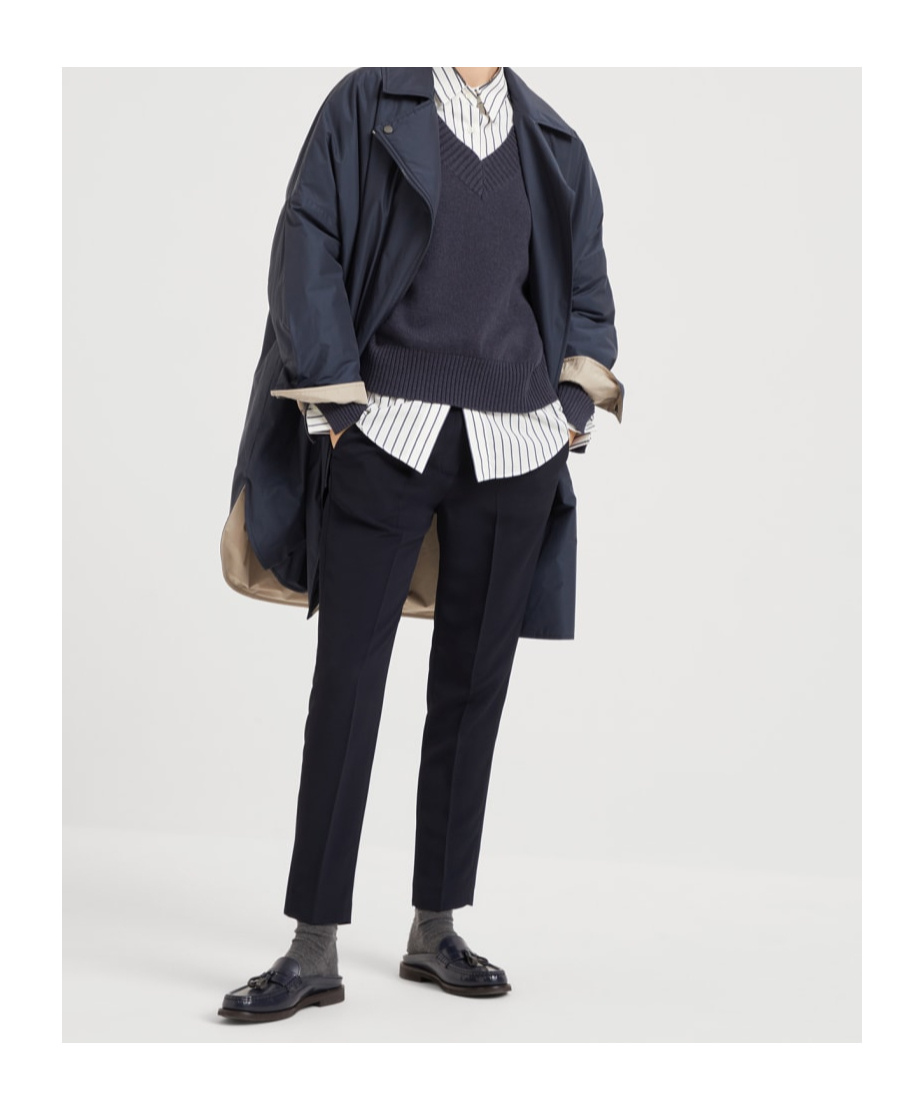 Brunello Cucinelli Elasticated Waist Straight Leg Trousers
