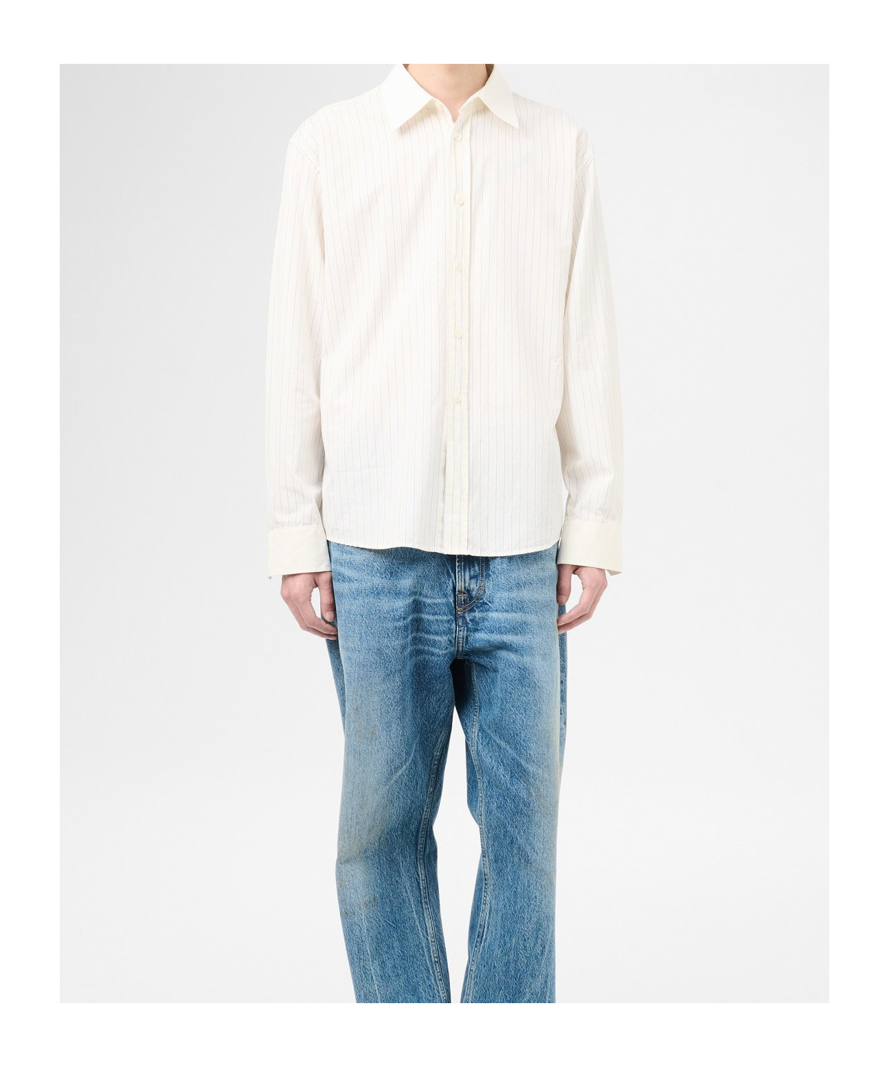Our Legacy Funnel Cotton Poplin Shirt In White