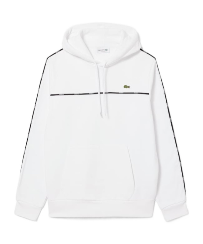 Lacoste Striped Sweatshirt In White