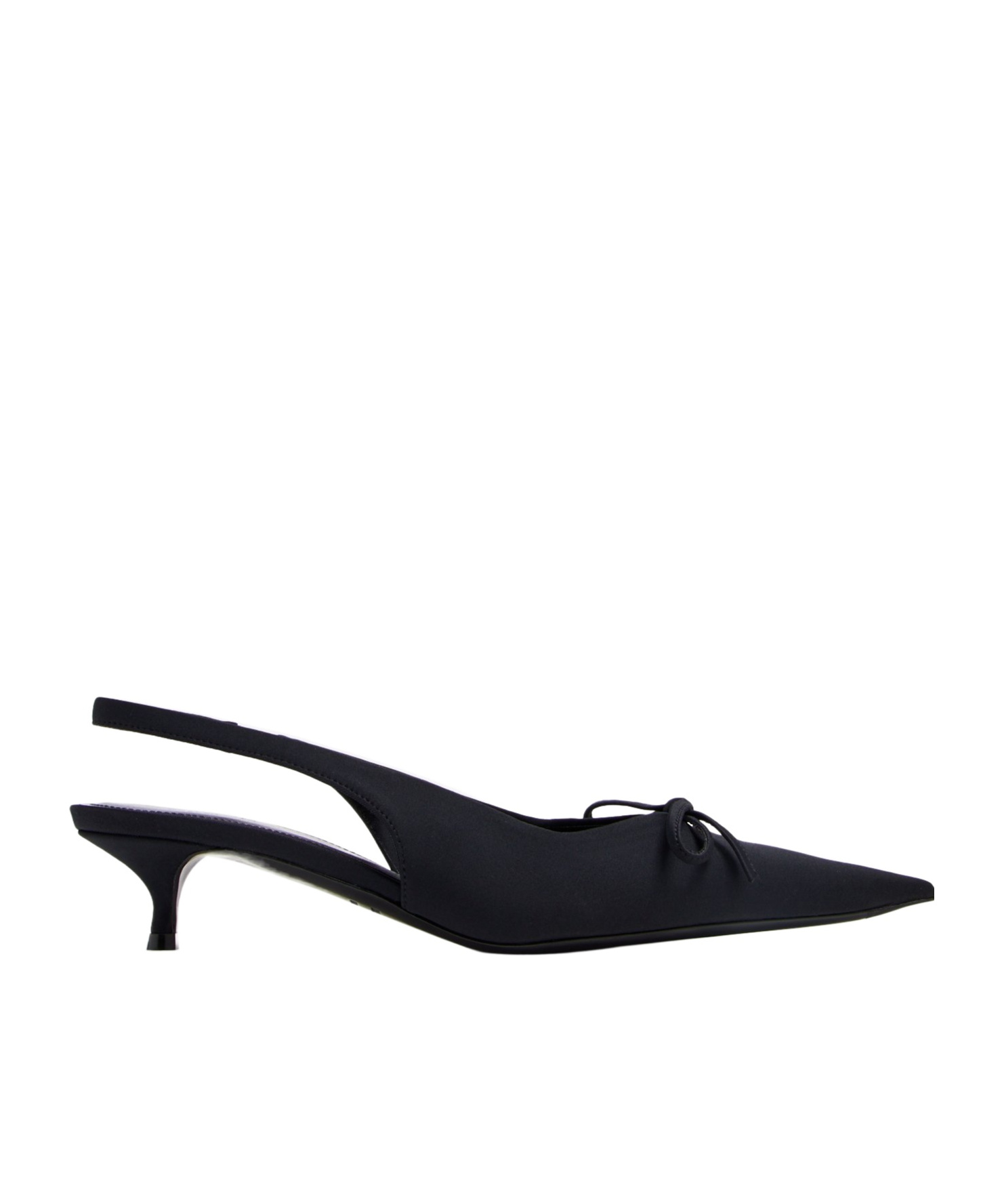 Balenciaga 40mm Slingback Leather Pumps In Black