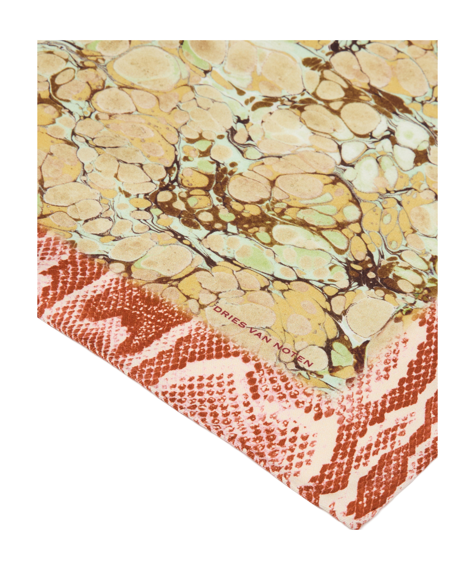 Shop Dries Van Noten Pattern Scarf