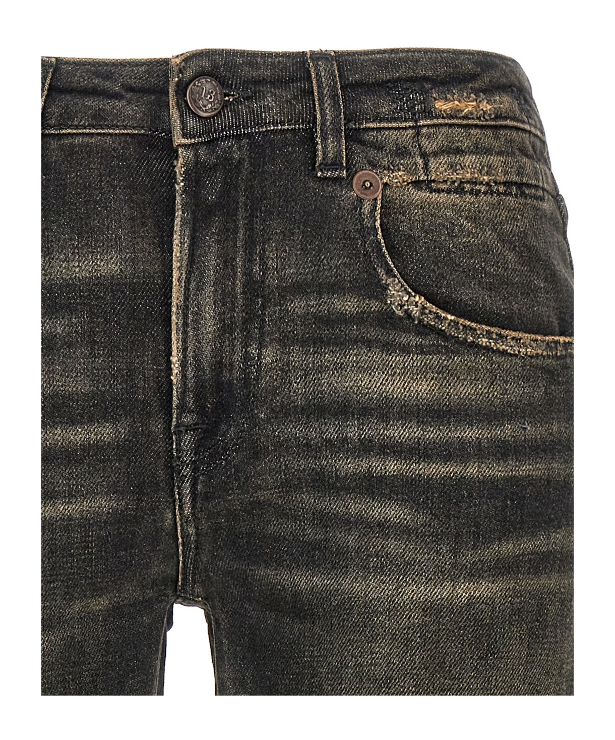 R13 Boy Straight Jeans In Black