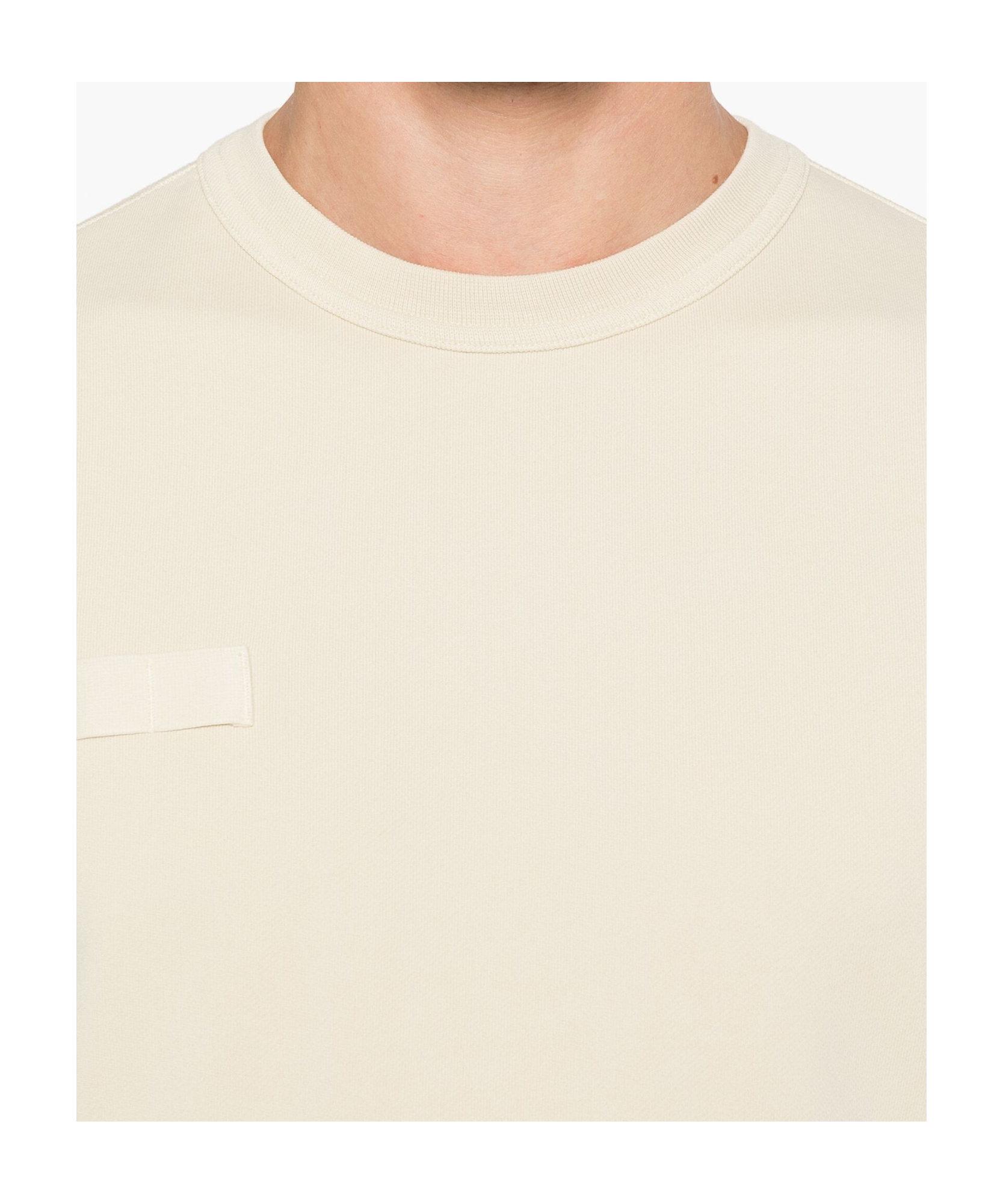 Stone Island Logo Sweatshirt In White