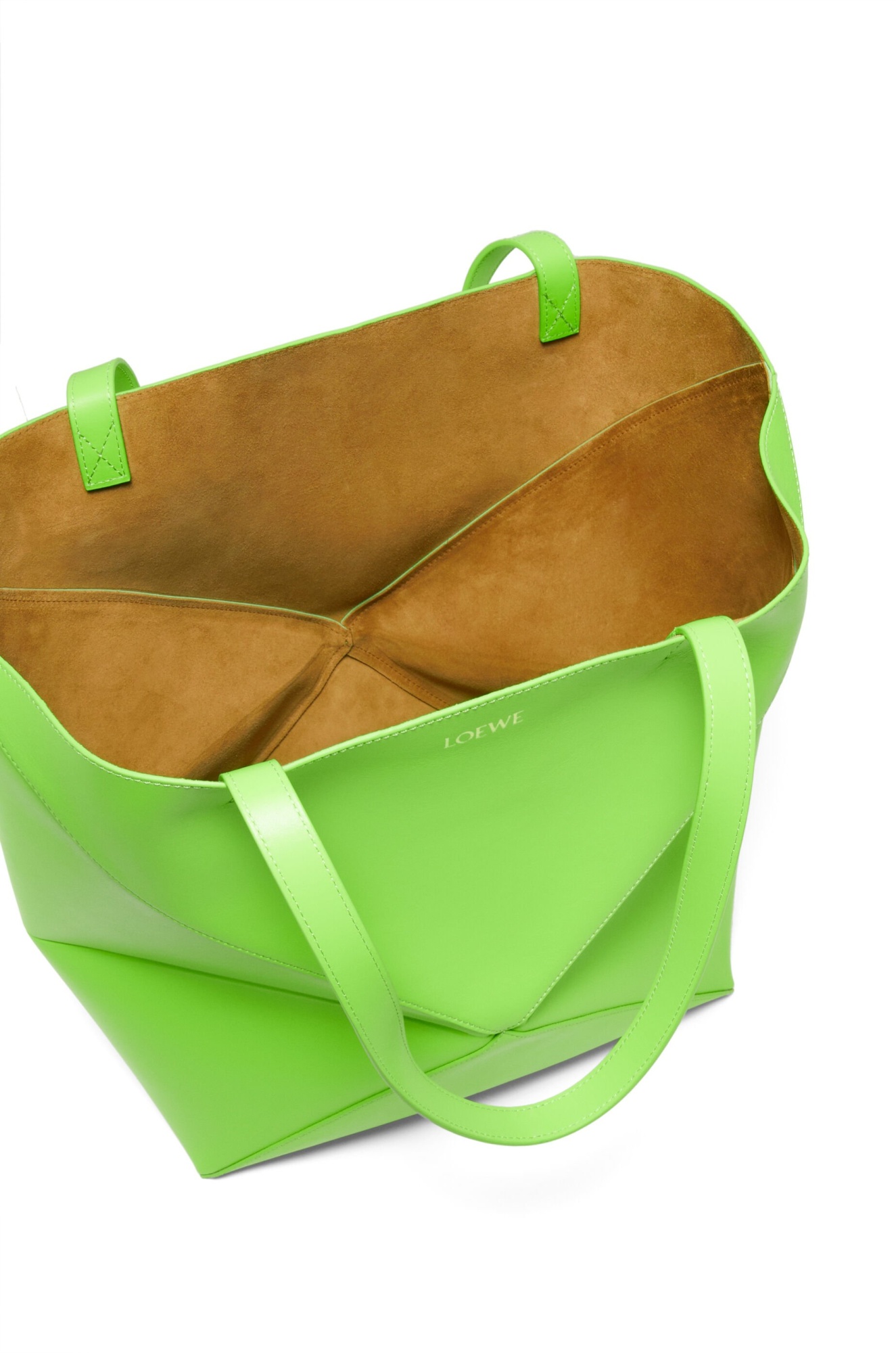 Loewe Xl Puzzle Fold Tote Bag In Green