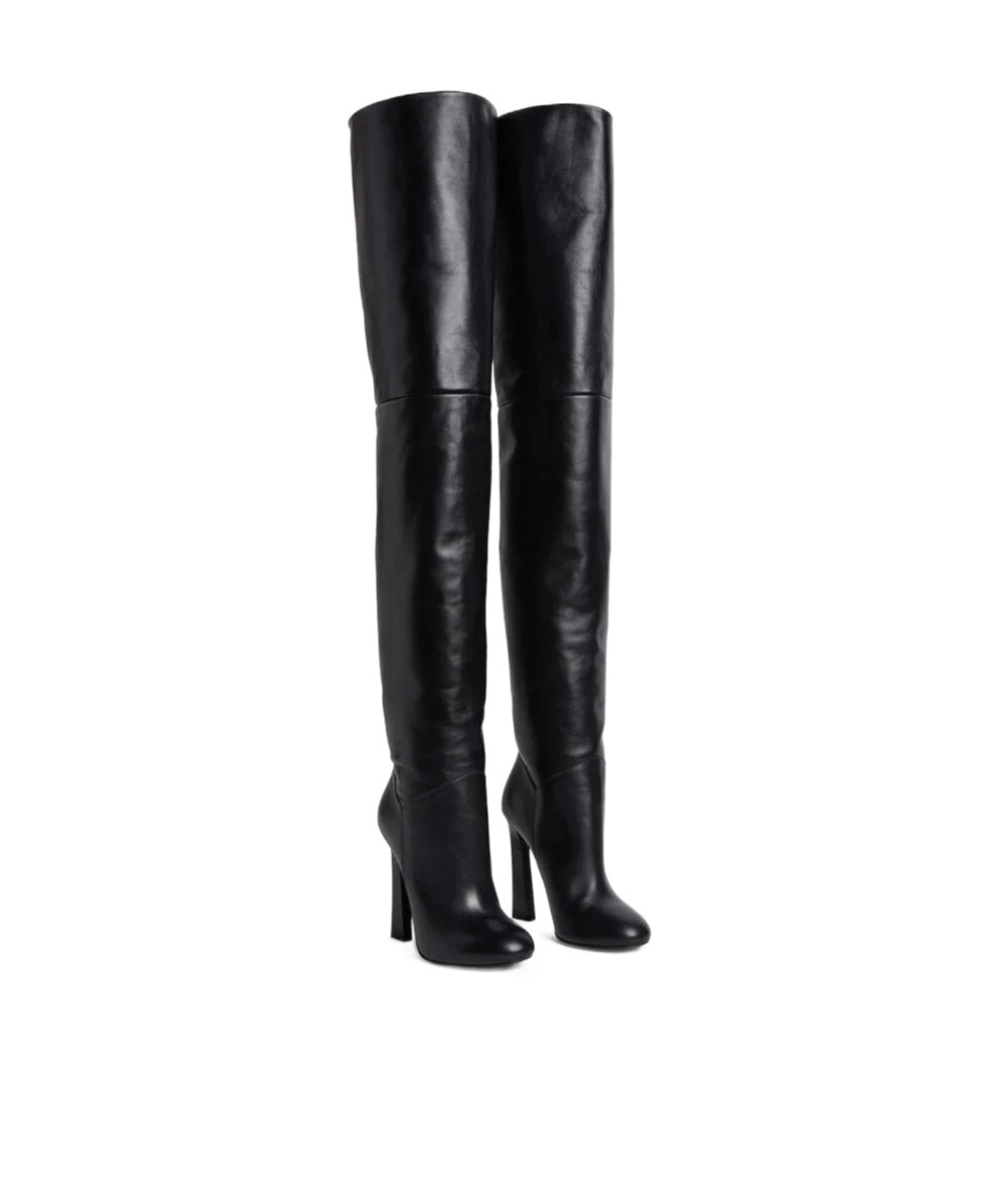Dsquared2 Twin Over-the-knee Heeled Boots In Black