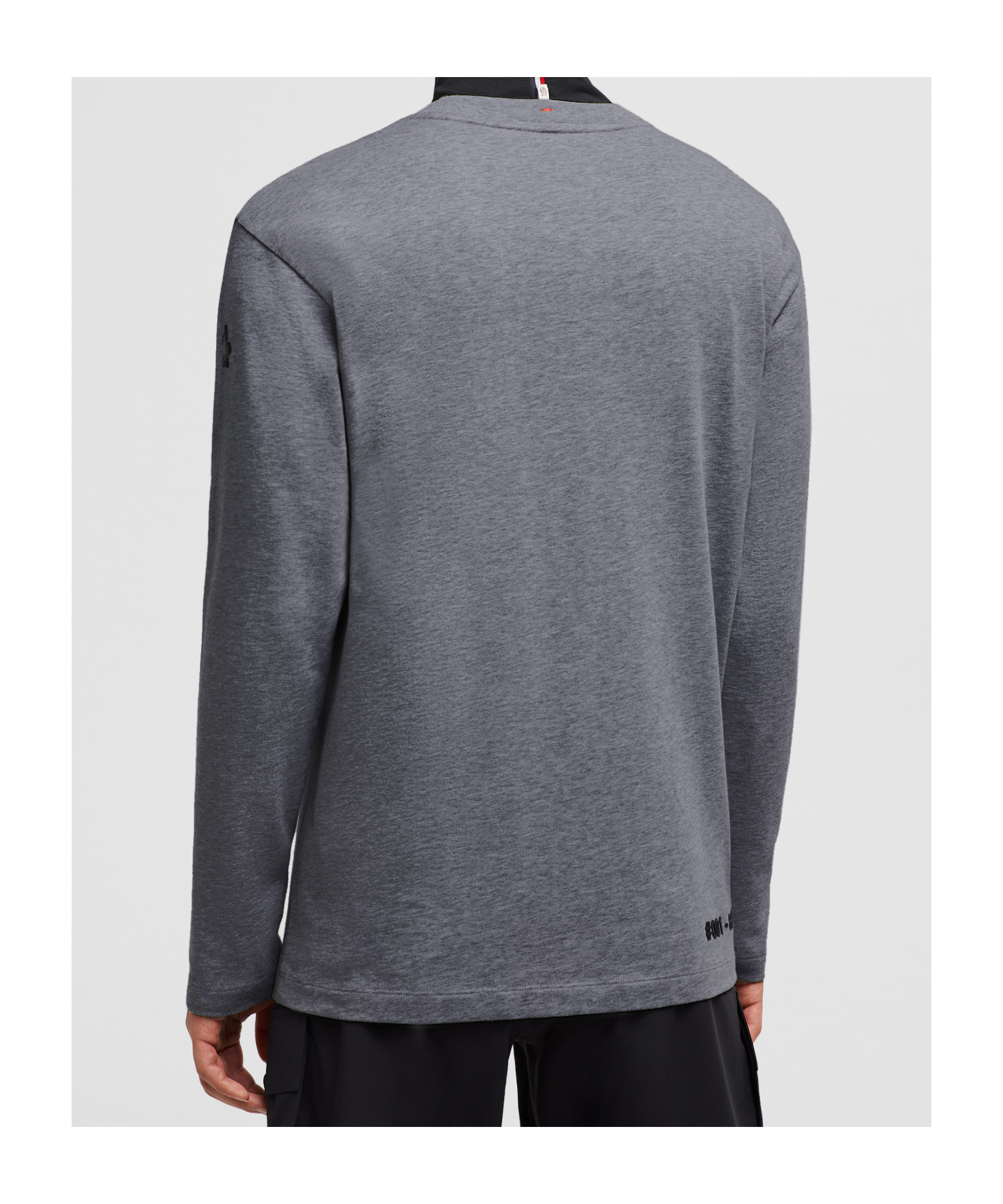 Moncler Long-sleeved T-shirt In Gray