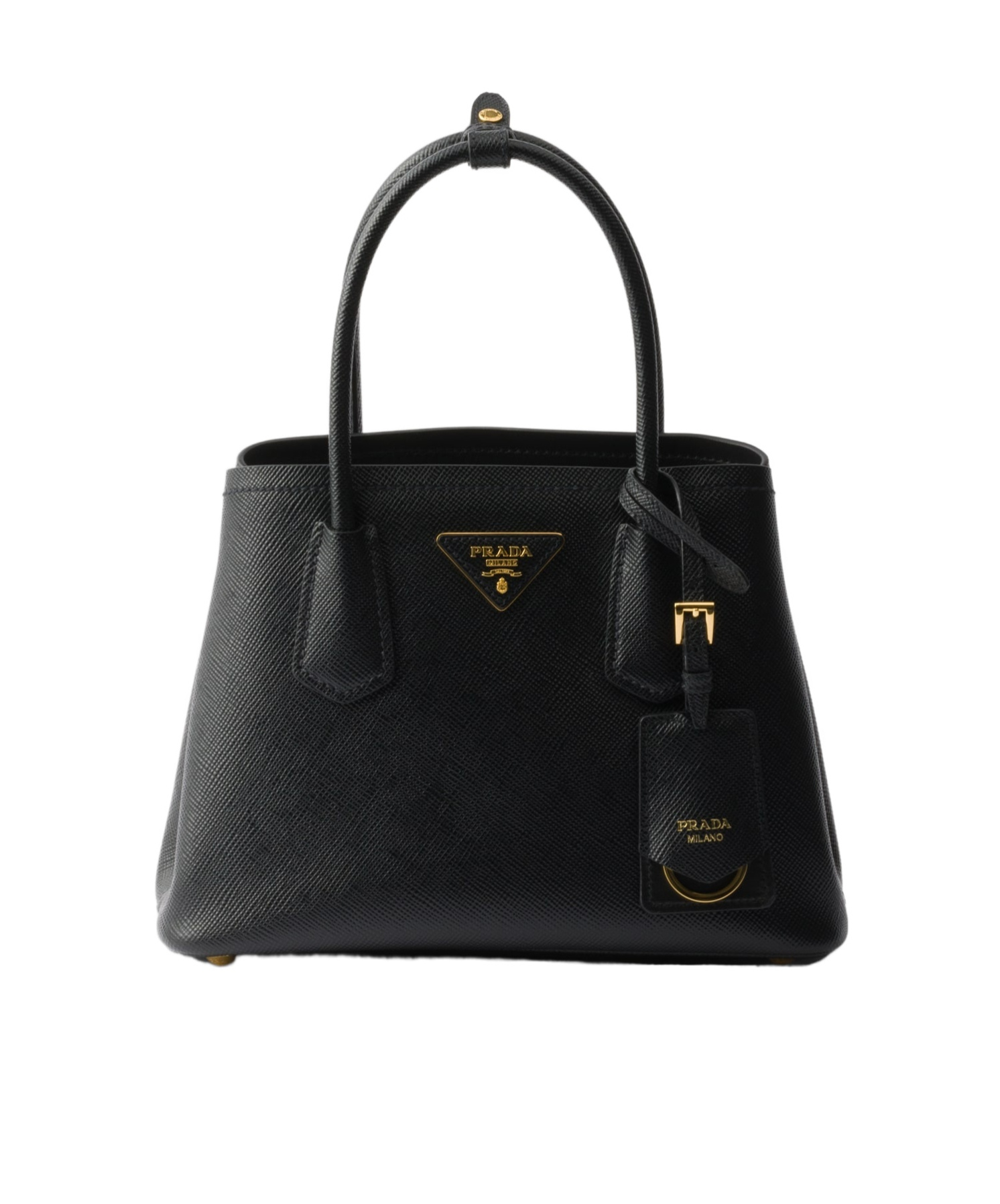 Prada Double Tote Bag In Black