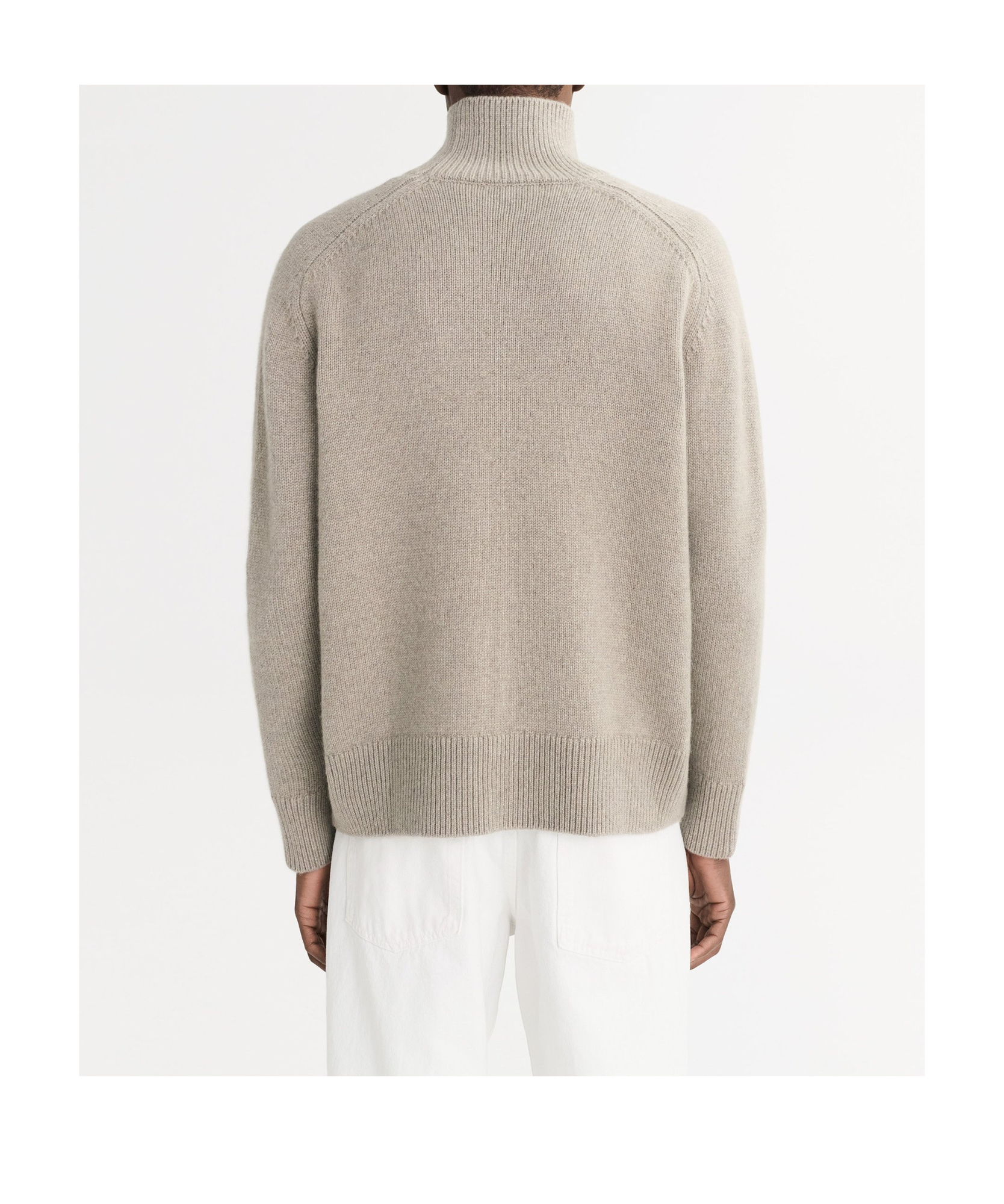 Soft Goat Long-sleeved Sweater In Neutral