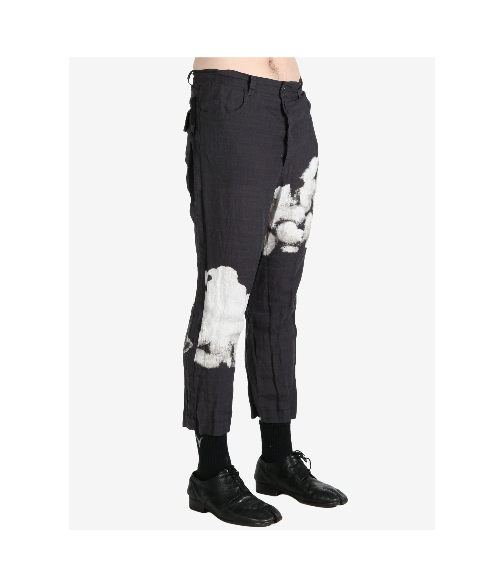 Undercover Belt-loop Casual Pants In Black
