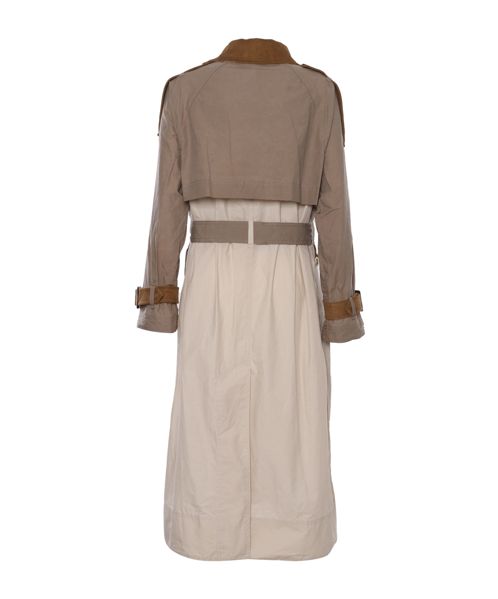 Barbour Double-breasted Trench Coat In Nude