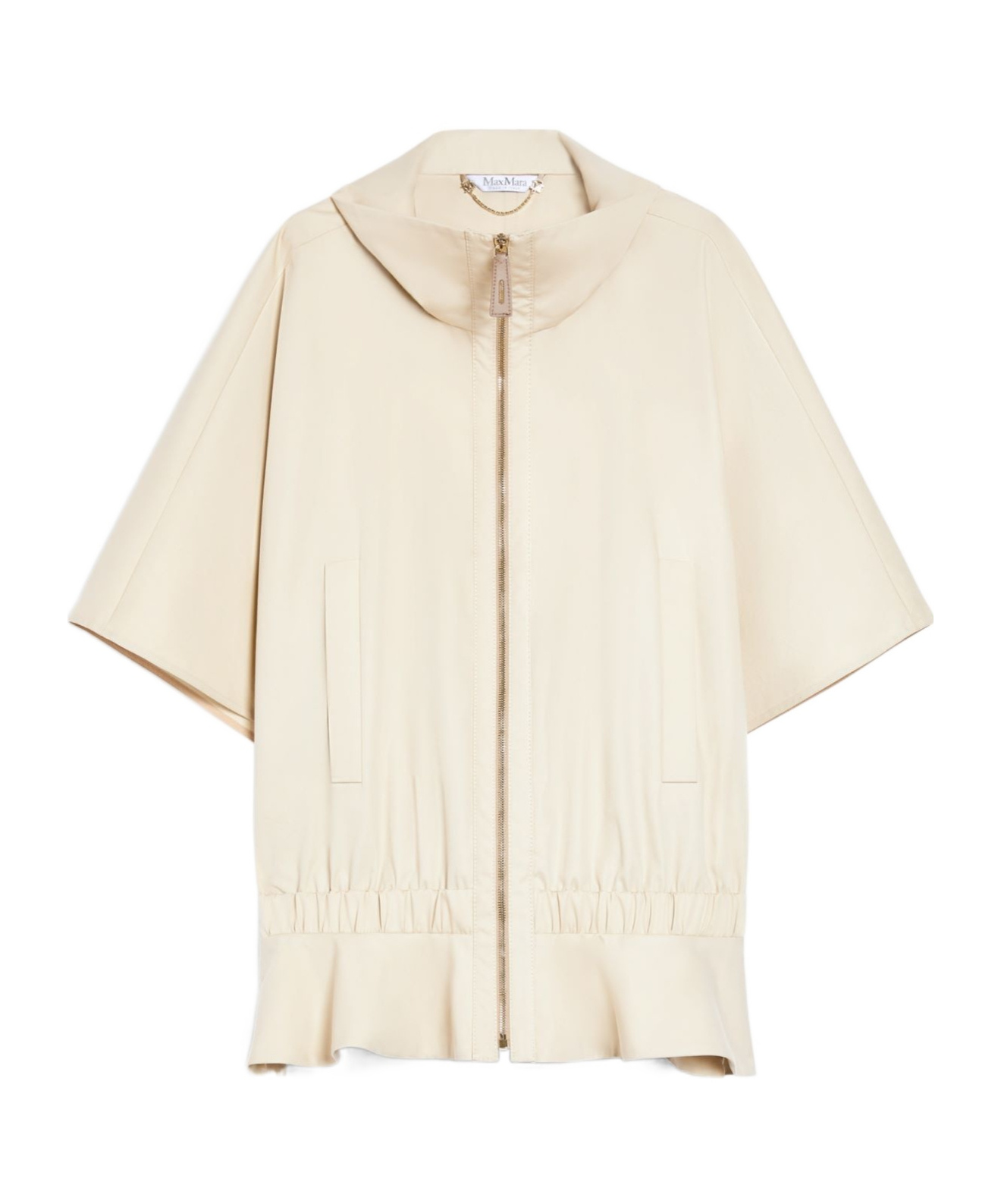 Max Mara Zippered Casual Jacket In White