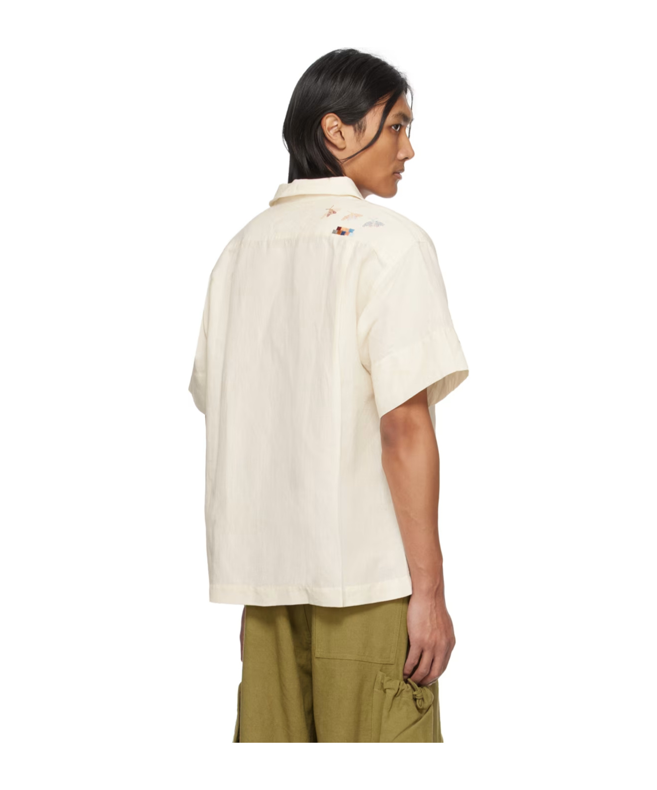 Story Mfg. Greetings Button Shirt In White